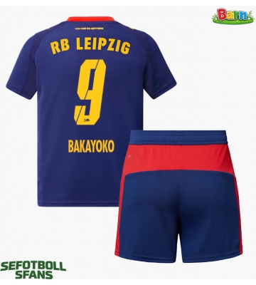 RB Leipzig Johan Bakayoko #9 Bortaställ Barn 2025-26 Kortärmad (+ Korta byxor)